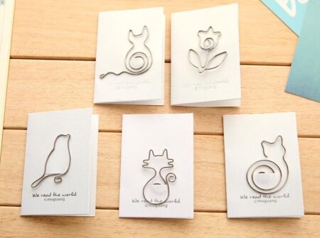 Метален букмарк маче/птица/срце...